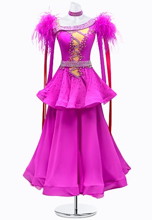Crystal Peplum Ballroom Gown JT-B3848