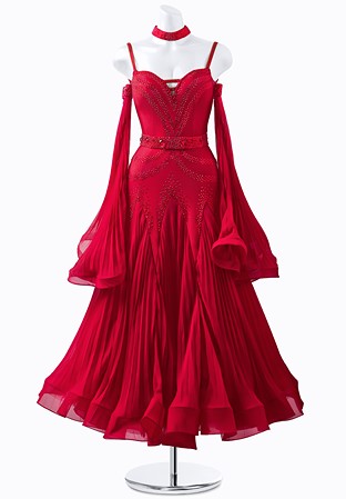 Crystal Pleats Ballroom Gown PR-B220052A
