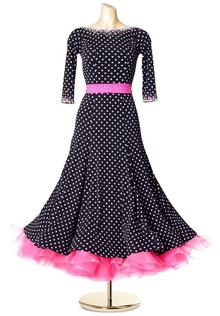 Crystal Polka Dot Ballroom Dress PCWB190624