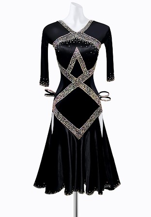 Crystal Row Latin Dress AM-L3315