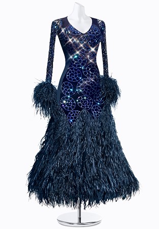 Crystal Spiral Ballroom Gown PR-B210030