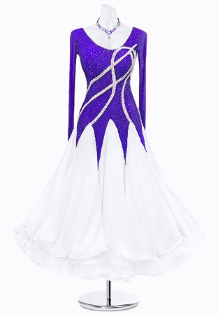 Crystal Strap Ballroom Gown JT-B3680