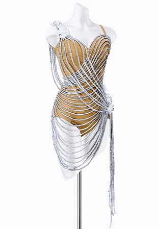 Crystal Strap Latin Dress PR-L225187