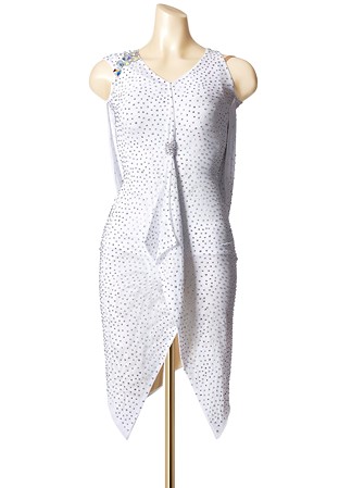 Crystal Studded Wrap Latin Gown PCWL19030