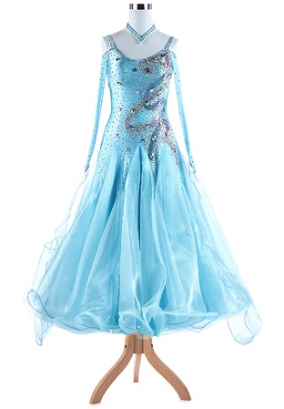 Crystal Swirl Ballroom Dress A5342