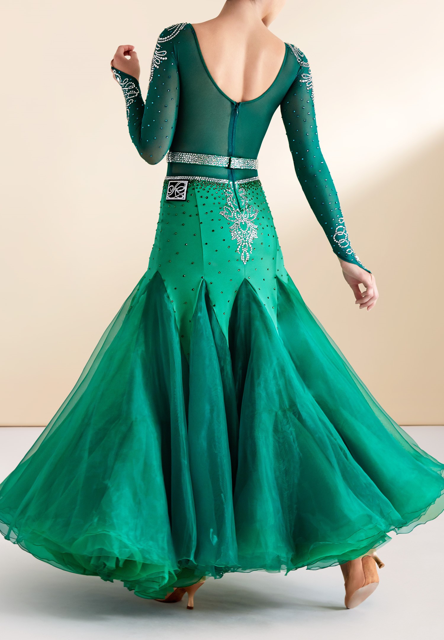 Crystallized Passion Ballroom Dance Costume PC-BMD-001-1