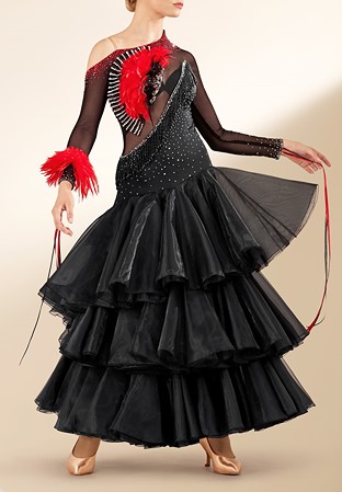 Crystallized Phantom Ballroom Performance Gown PCWB190412