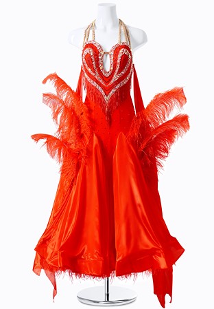 Cupid Feather Ballroom Gown MFB0217