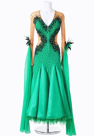 Curvy Bodice Smooth Gown MFB0117