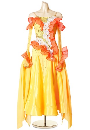 Dainty Frill Ballroom Smooth Dress PCWB19141