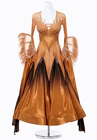 Dark Flame Ballroom Gown MF-B0285