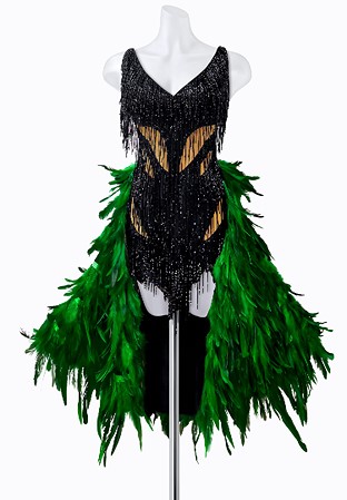 Dark Neon Latin Dress AM-L3131
