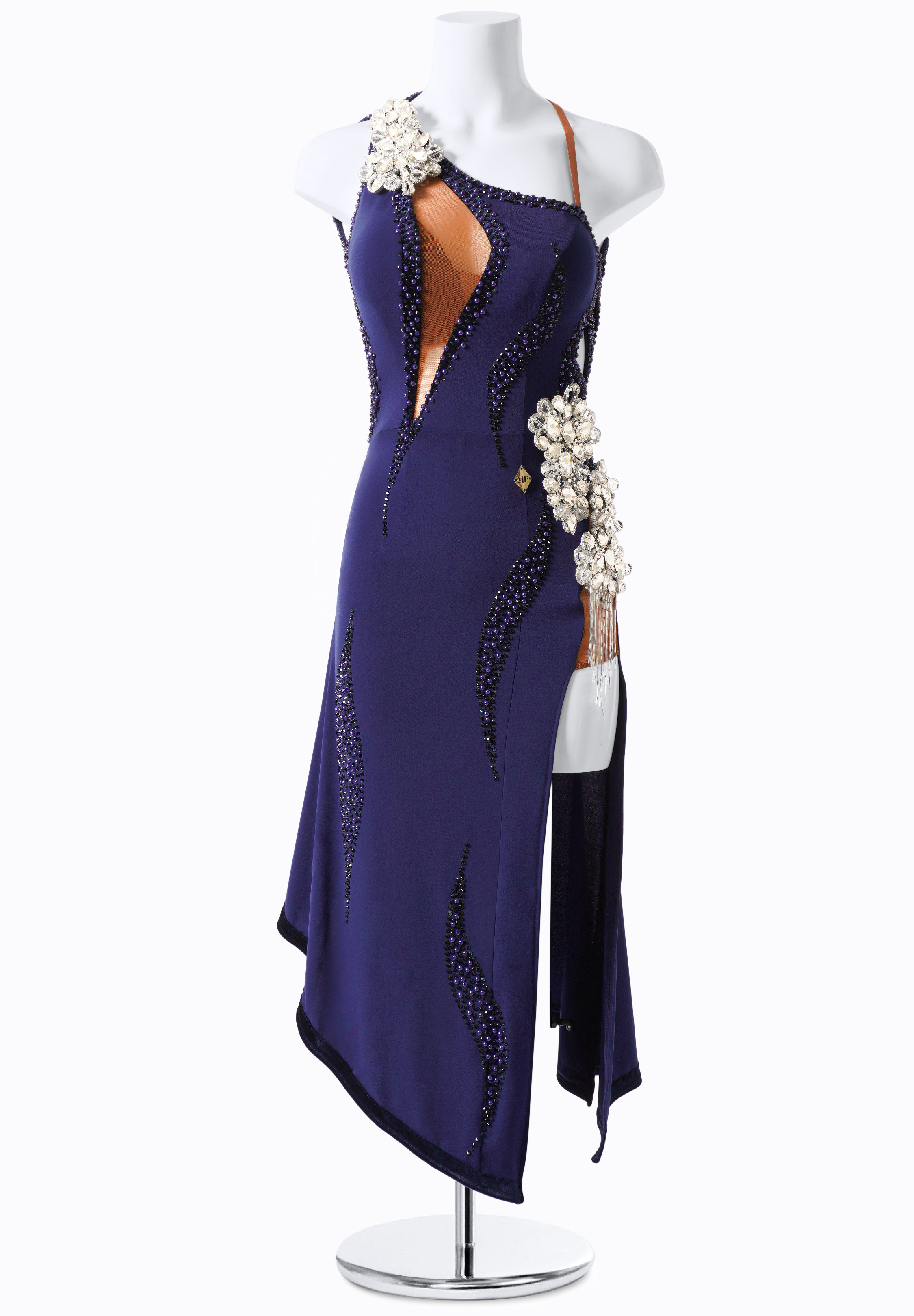 Dark Night Latin Dance Dress MF-L0182