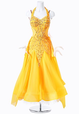 Daydream Feather Ballroom Gown MFB0215