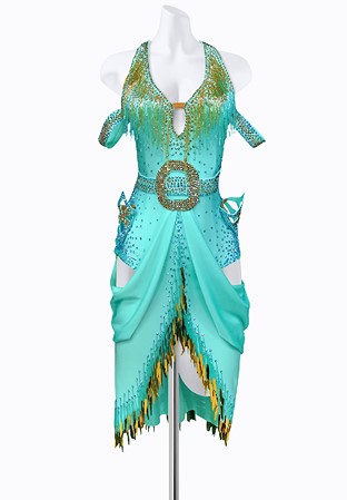 Daydream Fringe Latin Dress AML3319