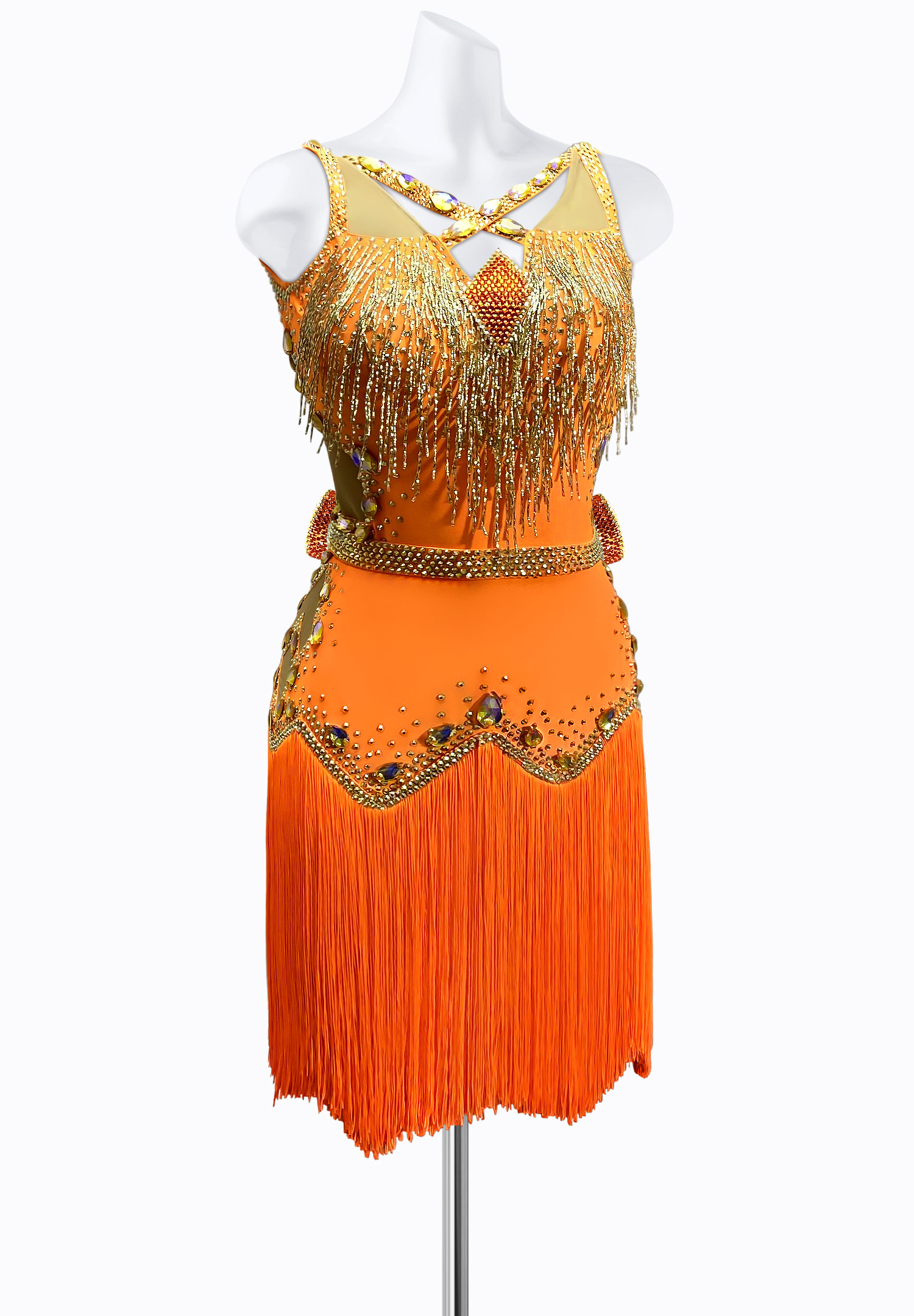 Desert Fringe Latin Dress JT-L2039