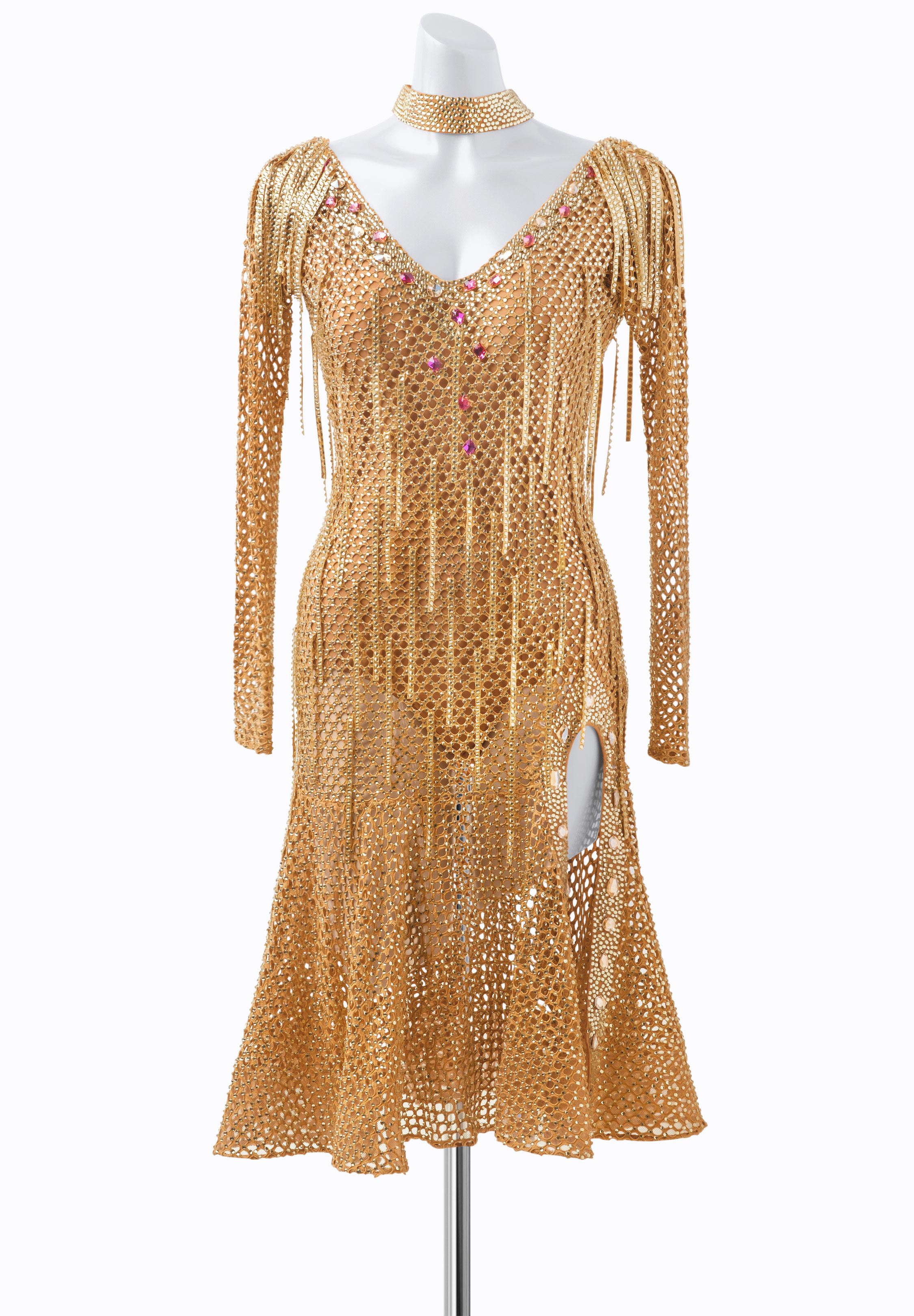 Desert Mesh Latin Dress PR-L215190