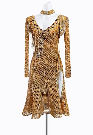 Desert Mesh Latin Dress PR-L215190