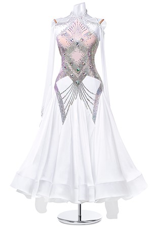 Diamante Halter Ballroom Dress MQ-B251