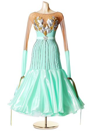 Diamond Mermaid Ballroom Dance Dress PCWB19121