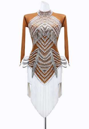 Divine Pearl Latin Dress AML3654