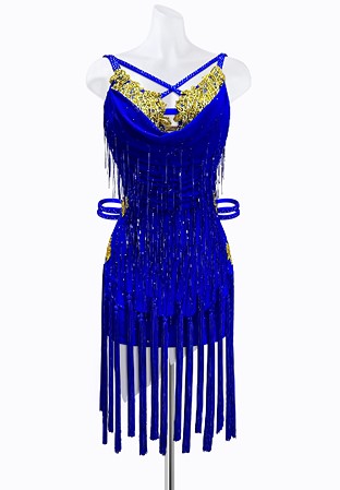 Draped Fringe Latin Dress JT-L2129