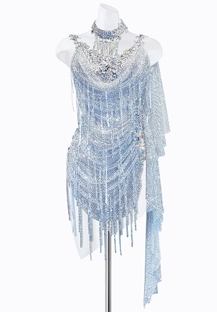 Draped Ice Latin Dress PR-L225030