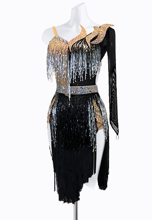 Dual Fringe Latin Dress PR-L225013