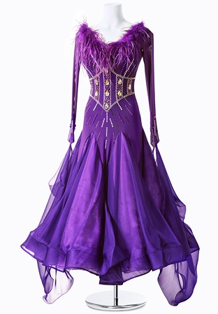 Elegant Pearly Corset Ballroom Gown MFB0067