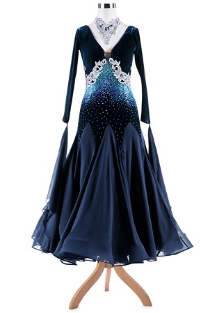 Elegant Starry Night Ballroom Performance Dress A5381