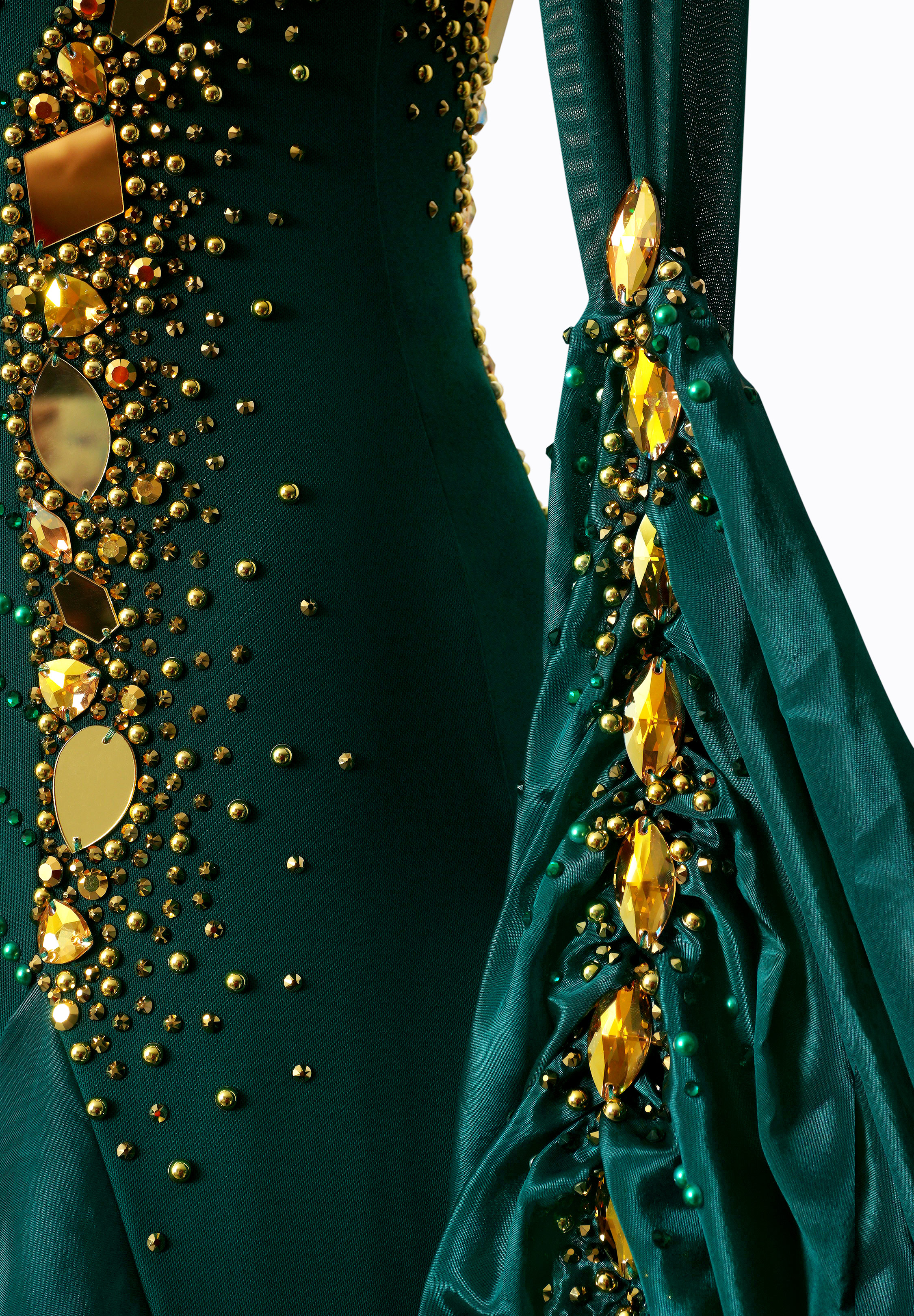 Enchanted Emerald Ballroom Gown MF-B0237 | International