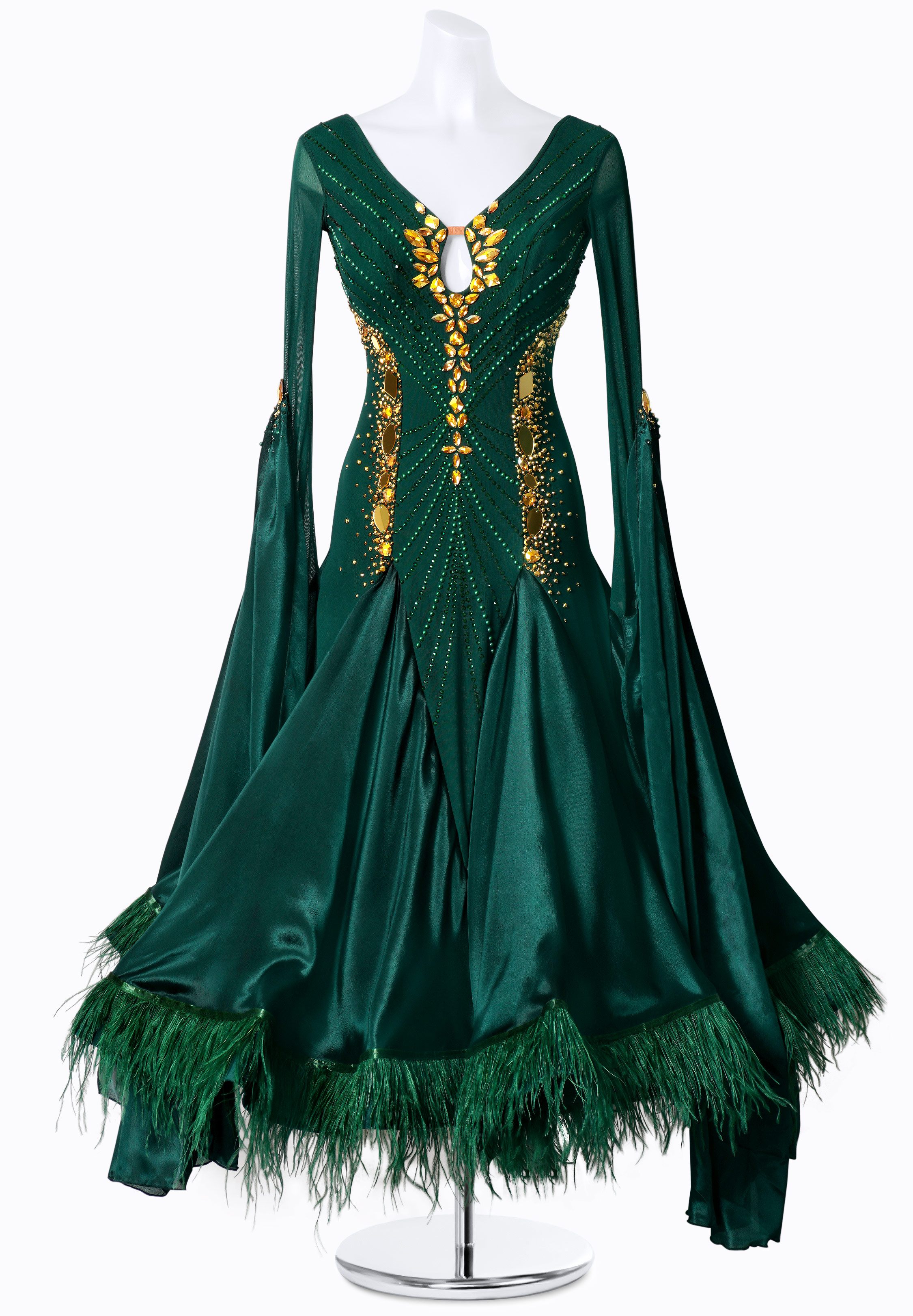 Enchanted Emerald Ballroom Gown MF-B0237