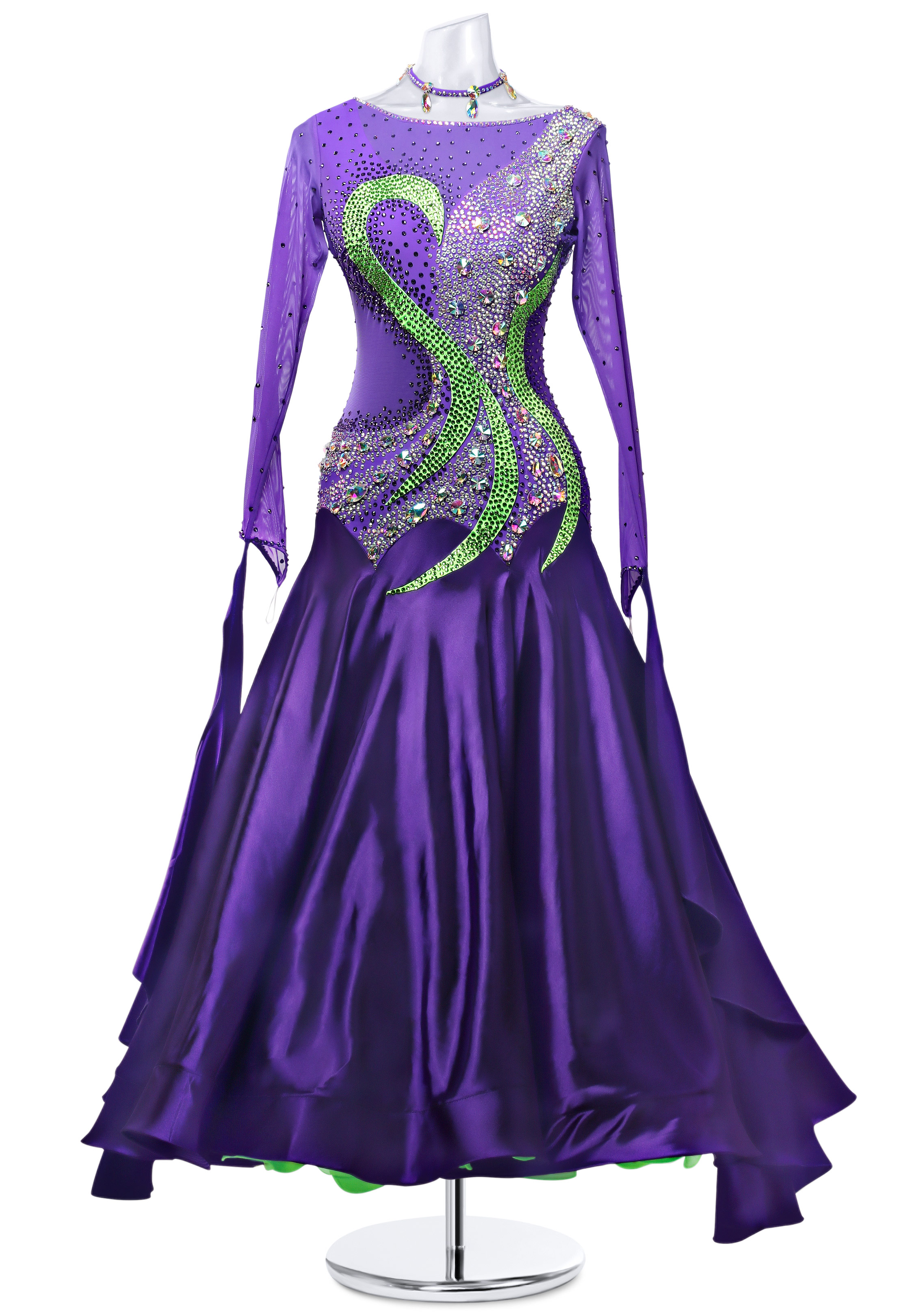 Enchanted Violet Smooth Dress MQ-B254