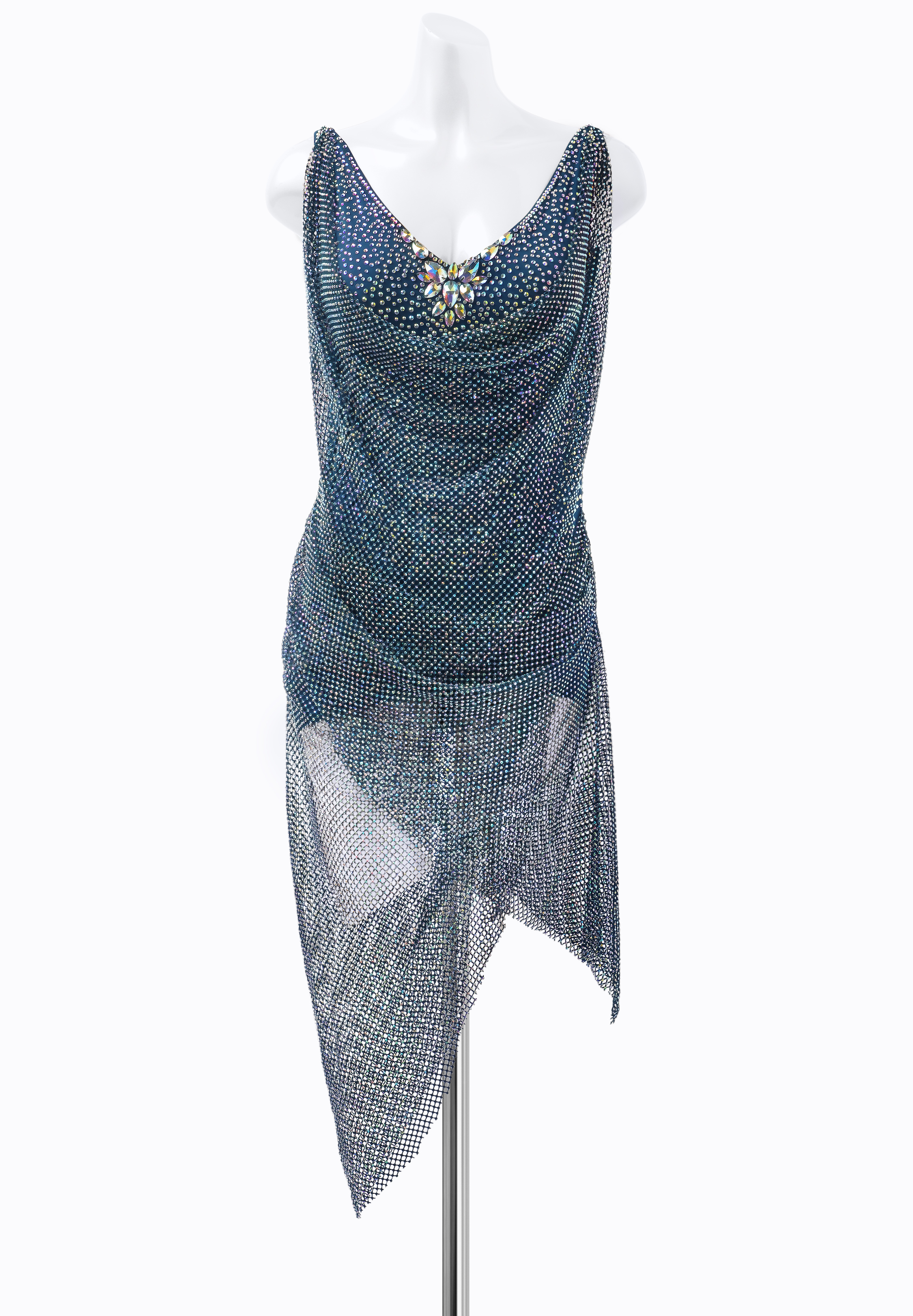 Ethereal Crystal Latin Dress AM-L3655A