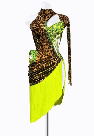 Exotic Neon Latin Dress PR-L215069