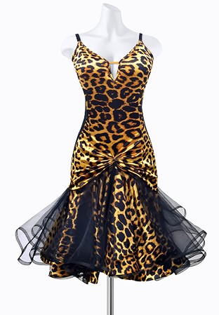 Exotic Ruched Latin Dress AML3543