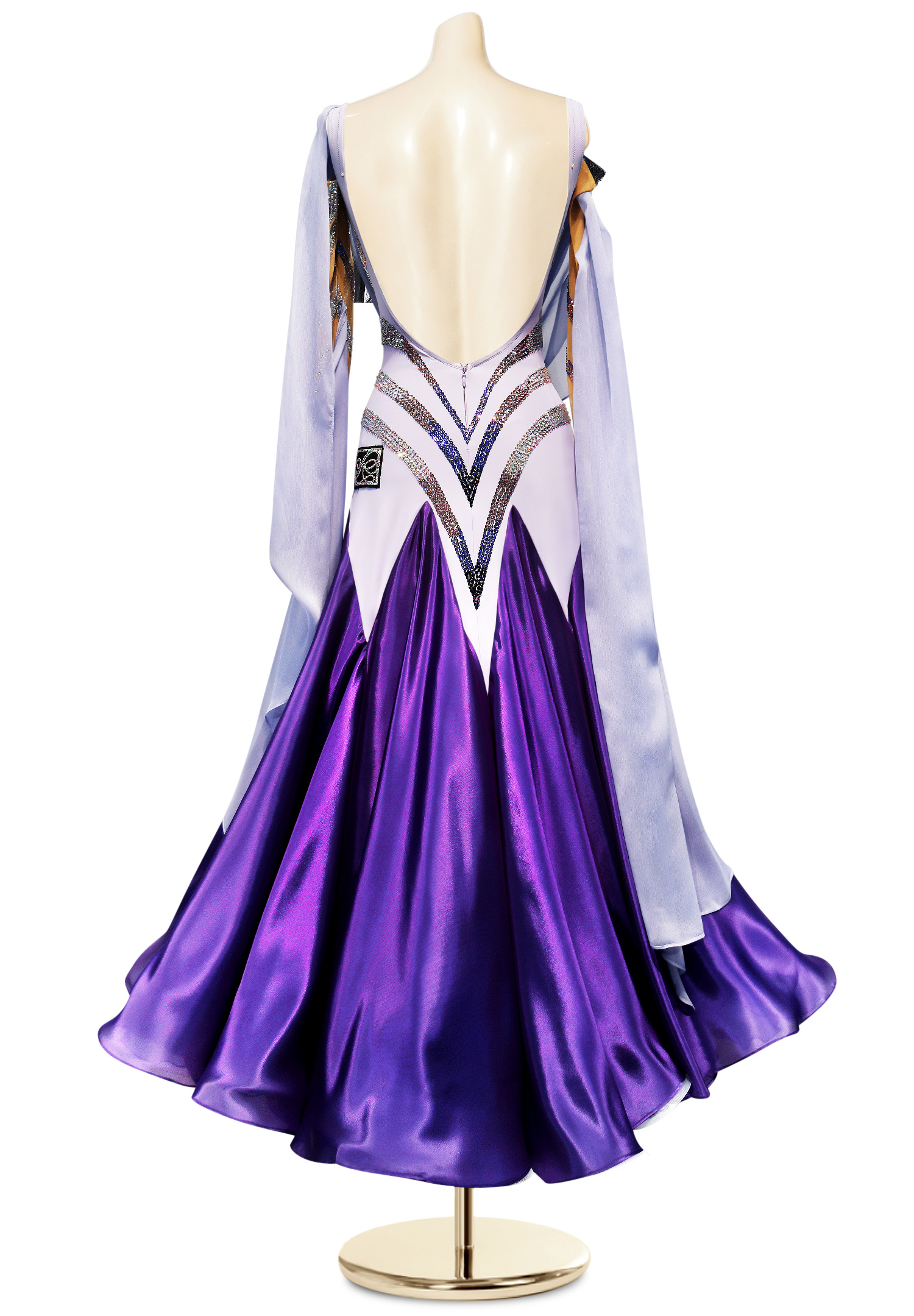 Exotic Veiled Standard Dance Performance Dress PCWB18026 Ballroom Smooth