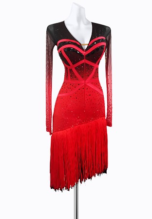 Faded Crystal Latin Dress AM-L3613