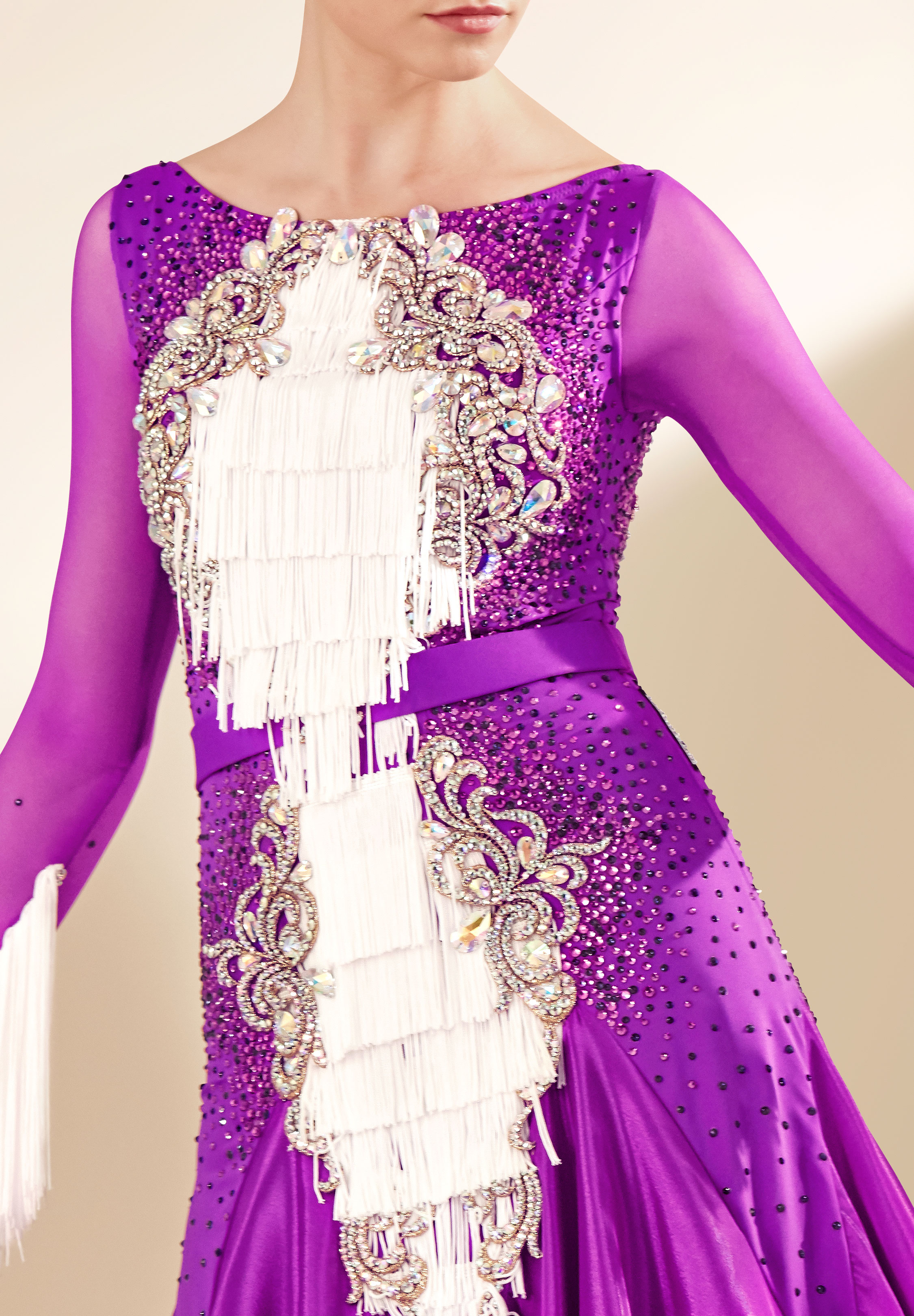 Fancy Fringe Ballroom Dance Costume PCWB19083 popconatelier