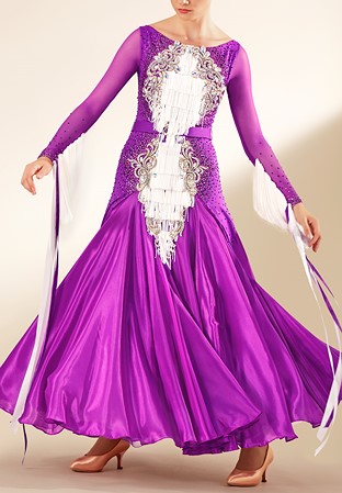 Fancy Fringe Ballroom Dance Costume PCWB19083