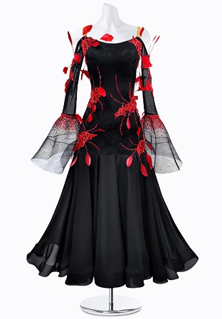 Feather Fantasy Ballroom Gown AM-B3236