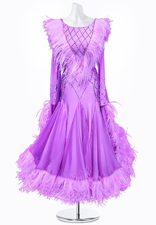 Feather Lattice Ballroom Dress AMB3129