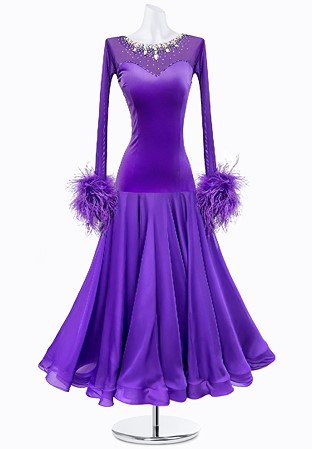 Feather Serenade Ballroom Gown AMB3372