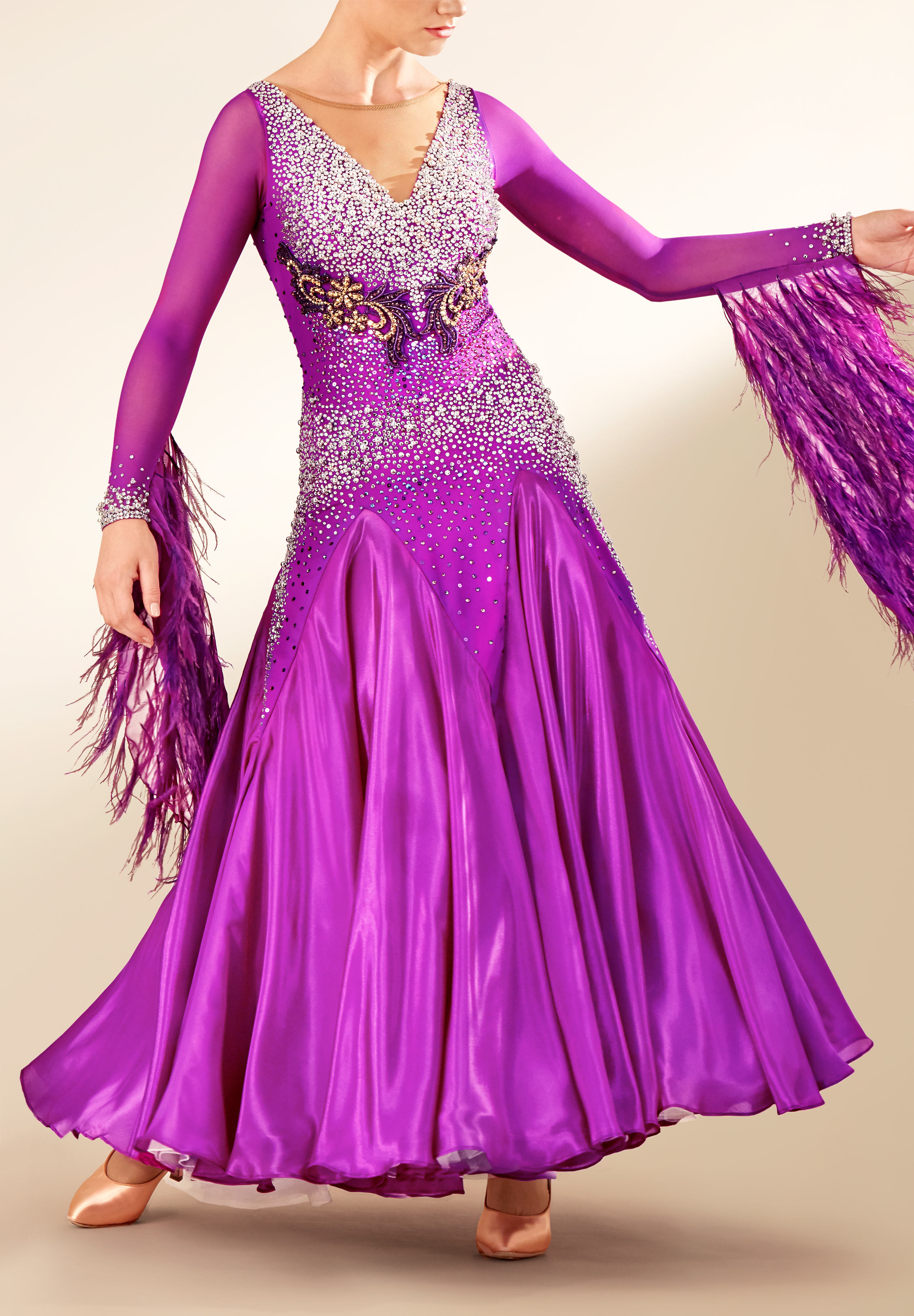 12' Various – Ballroom EP Feather Wings Ballroom Dance Gown PC-WB19063 | International