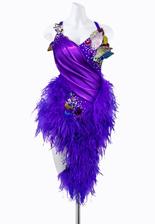 Festive Feather Rhythm Dress AM-L3318