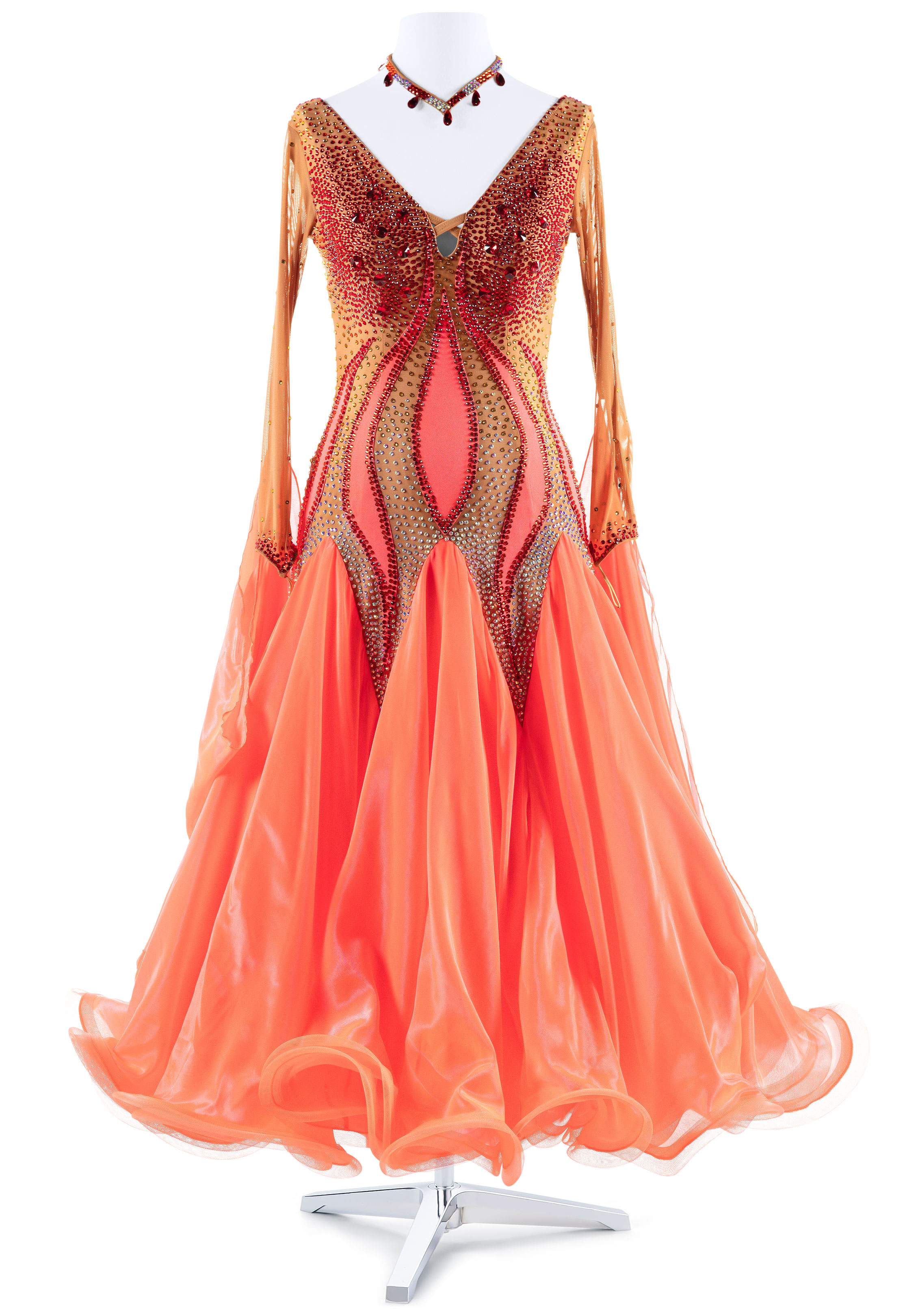 Fiery Flame Standard Ballroom Costume VN-A5402