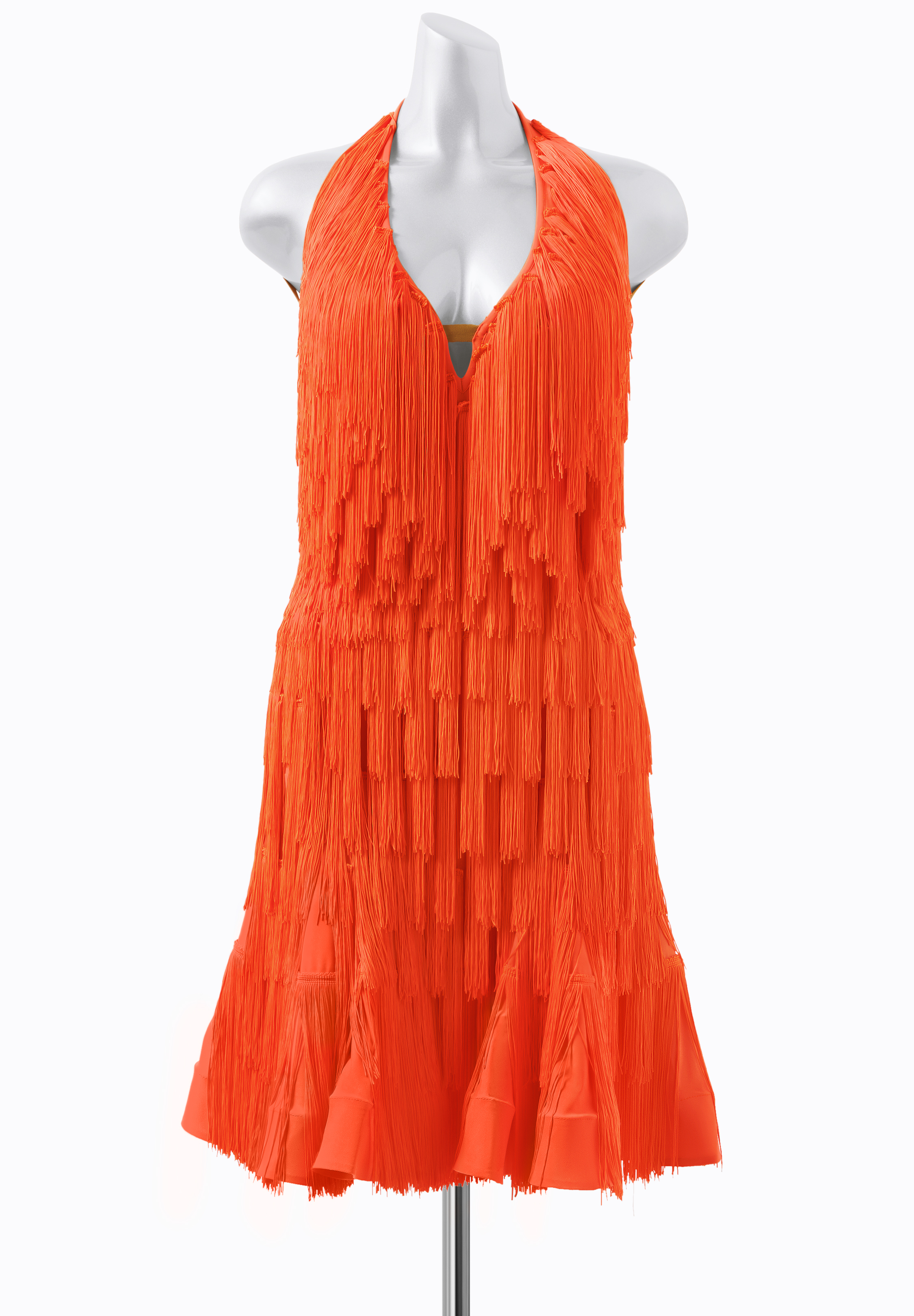 Fiery Halter Latin Dress AM-L3529