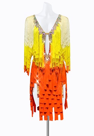 Flaming Tassel Latin Dress PR-L215078