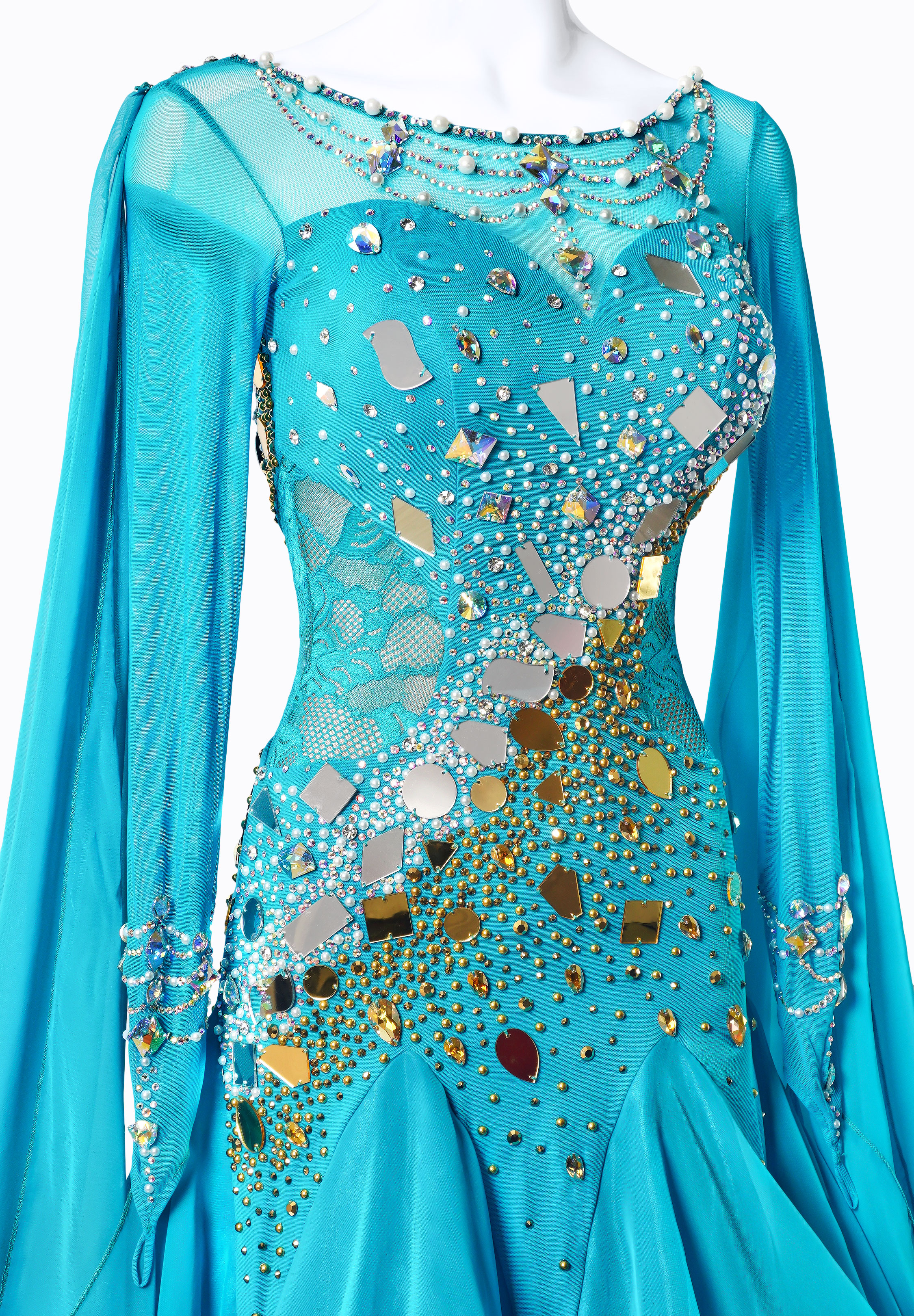 12' Various – Ballroom EP Crystal Angelic Ballroom Dance Gown PC-WB19092