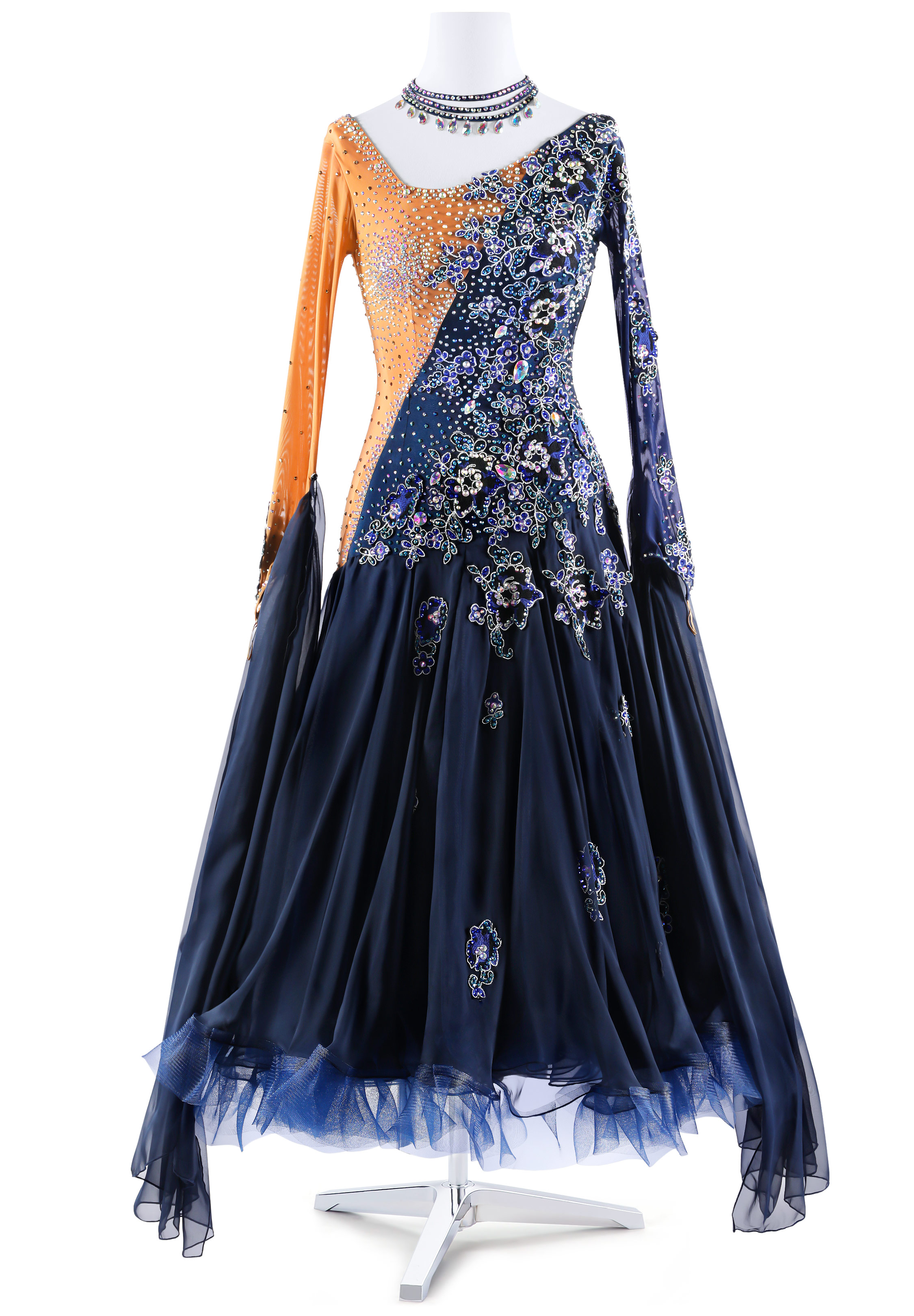Floral Applique Ballroom Gown BA-VSB019